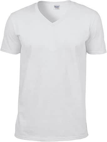 Gildan Softstyle v-neck t-shirt White XL: Amazon.ca: Clothing & Accessories