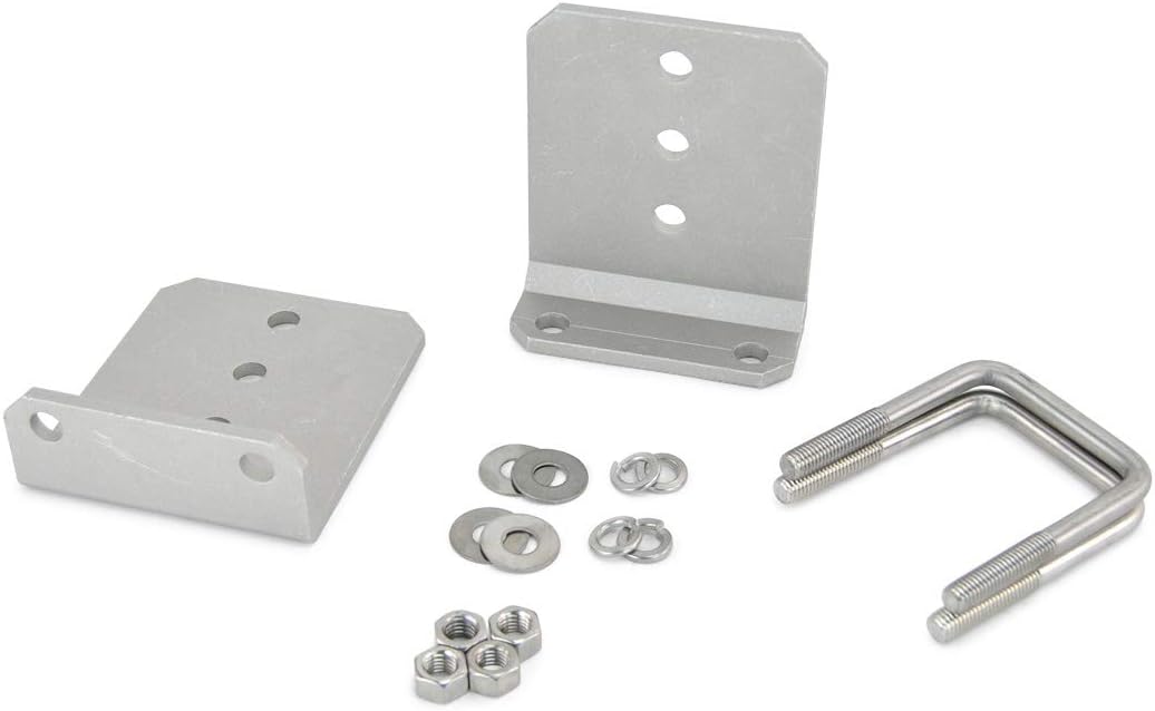 (2) 6" Aluminum LType Boat Trailer Bunk Bracket Kit with
