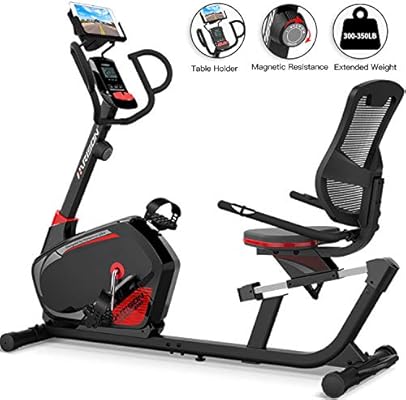 exerpeutic 1000 magnetic hig capacity recumbent exercise bike for seniors