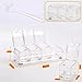 SHSYCER Clear Seasoning Box Acrylic Seasoning Storage Clear Spice Organizer Salt and Sugar Container Condiment Holder Container Spices, with 4PCS Plastic Spoons