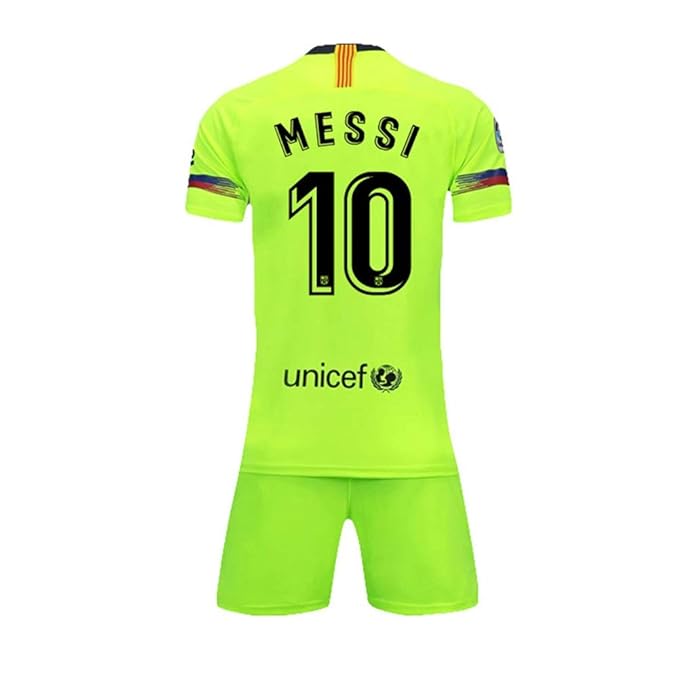 QIKHUK Conjunto de fútbol Barcelona Camiseta No. 10 Messi Ropa ...