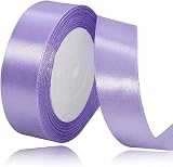 ZSYIULIA 20mm Baby Purple Satin Ribbon 22m Gift Wrap Craft Hotel Floral view 1