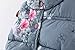 Kids Toddler Girls Floral Fleece Jacket Vest Coat Waistcoat Warm Winter Clothes Outwear (Gray, 3T)
