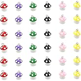 UUYYEO 40 Pcs Mini Resin Mushroom Charms Pendants Jewelry Making Charms Hanging Ornaments for Earring Bracelet Necklace Keychain Craft