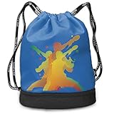 Address Verb Drawstring Backpack with Pocket