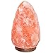 8 to 9 Inch Himalayan Salt Lamp Hand Carved, Natural Wood Base with Dimmer Control, 6-9 lb. Mined from Himalayan Mountain Range, Beautiful Amber Color, 100% Authentic Himalayan Salt Lamp