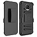 Moto G5S Plus Case, Elegant Choise Hybrid Heavy Duty Dual Layer Shockproof [Swivel Belt Clip] Holster with [Kickstand] Combo Rugged Protective Case Cover for Motorola Moto G5S Plus / XT1806 (Black)