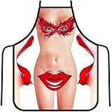 OYSRONG Funny Comics Cute Cartoon Kitchen Cooking Adult Apron for Birthday Gift (Sexy women)