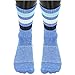 adidas Women's Cushioned 3-Pack Crew Socks, Blue Icey Blue Marl/Grey Clear Onix Marl/White/Icey Blue/Blue/Collegiate Navy, Medium