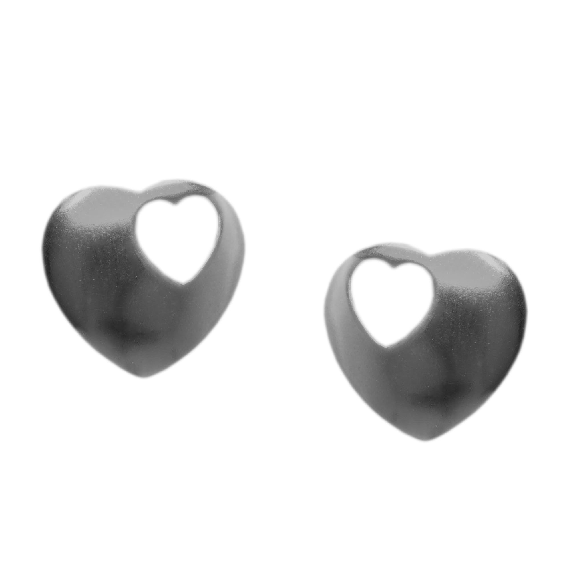 Arranview Jewellery Heart Stud Earring - 925 Sterling Silver — image 1