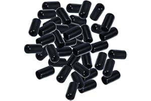 Garneck 100 Pcs Black Wine Pourer Caps – Rubber 15mm Bottle Dust Covers Easy-Pour Spouts for Wine Beverage Bott