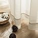 jinchan Sheer Curtains for Living Room, Beige Solid Voile Airy Curtains 63 Inch Length for Bedroom, Classic Semi Sheer Light Filtering Drapes, Rod Pocket Window Treatments, 2 Panels Nature