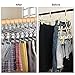 Northern Brothers Pants Hangers 50Pack Skirt Hangers with Clips Pants Hangers for Women Trouser Hangers Clips Hangers for Pants Slack Clothes Hangers with Clips