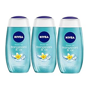 Nivea Frangipani and Oil Shower Gel, 250ml (Pack of 3)