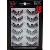 Red Cherry Eyelashes #43, 6 Pairs, Full Black False Eyelashes | Professional, Handmade, Natural, Cruelty-Free, Vegan-Friendly