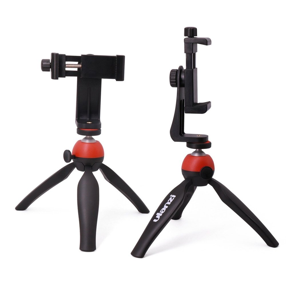 Cell Phone Tripod Mount ixaer adjustable Bracket Tripod Vertical Bracket Holder Adapter Phone Clip Adapter for iPhone Samsung Galaxy Nexus Use on 1/4 Tripod and More ( Black )