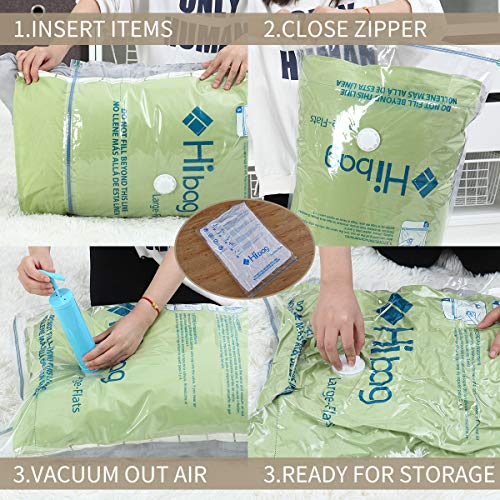 Hibag Space Saver Bags, Vacuum Storage Bags (8-Large)