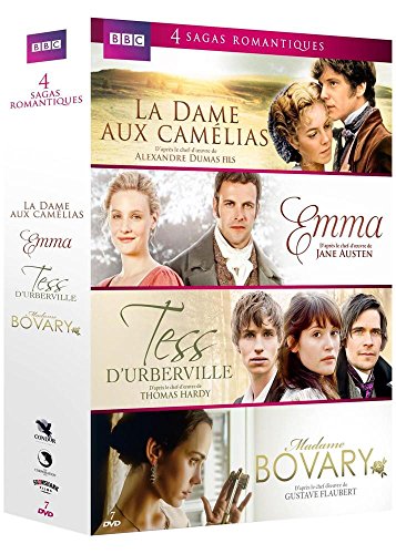 4 Sagas Romantiques : La Dame Aux Camélias + Emma + Tess D'urberville + Madame Bovary - Pack