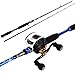 Sougayilang Baitcasting Rod Reel Combos MH Graphite Casting Rod with 11BB Baitcast Fishing Reel Kit