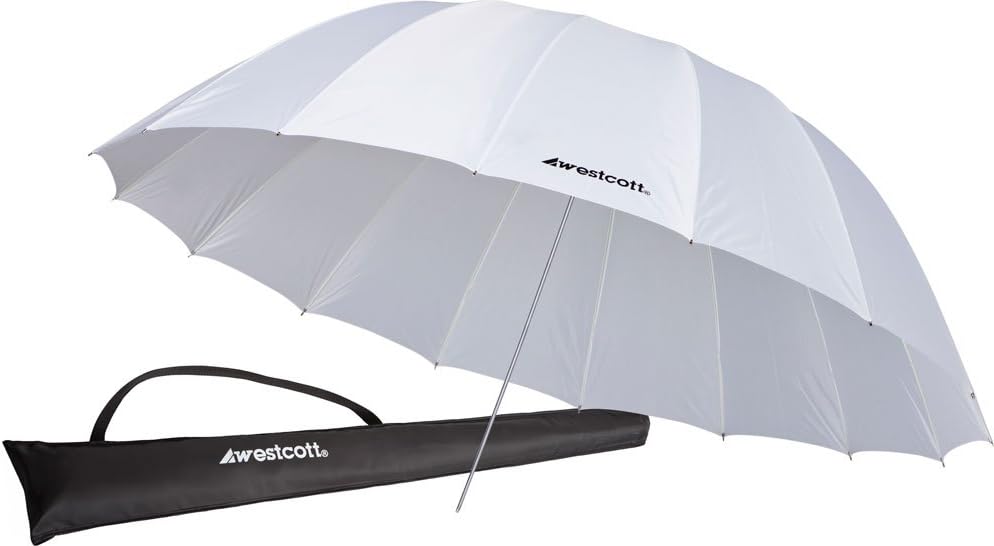 Westcott 7 foot 2.2m Parabolic Umbrella - White