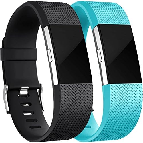 HUMENN For Fitbit Charge 2 Strap, Charge 2 Bands Adjustable Replacement Sport Accessory Wristband for Fitbit Charge2 Small Large, 15 Colours