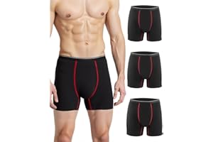 Incontinence Underwear for Men, Men's Incontinence Underwear, Leak Proof Boxer Briefs for Men, 130ml Absorbency, Washable 4 L