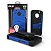 Zizo Bolt Series Compatible with Motorola Moto g5 Plus Case Military Grade Drop Tested with Tempered Glass Screen Protector, Holster Blue Black