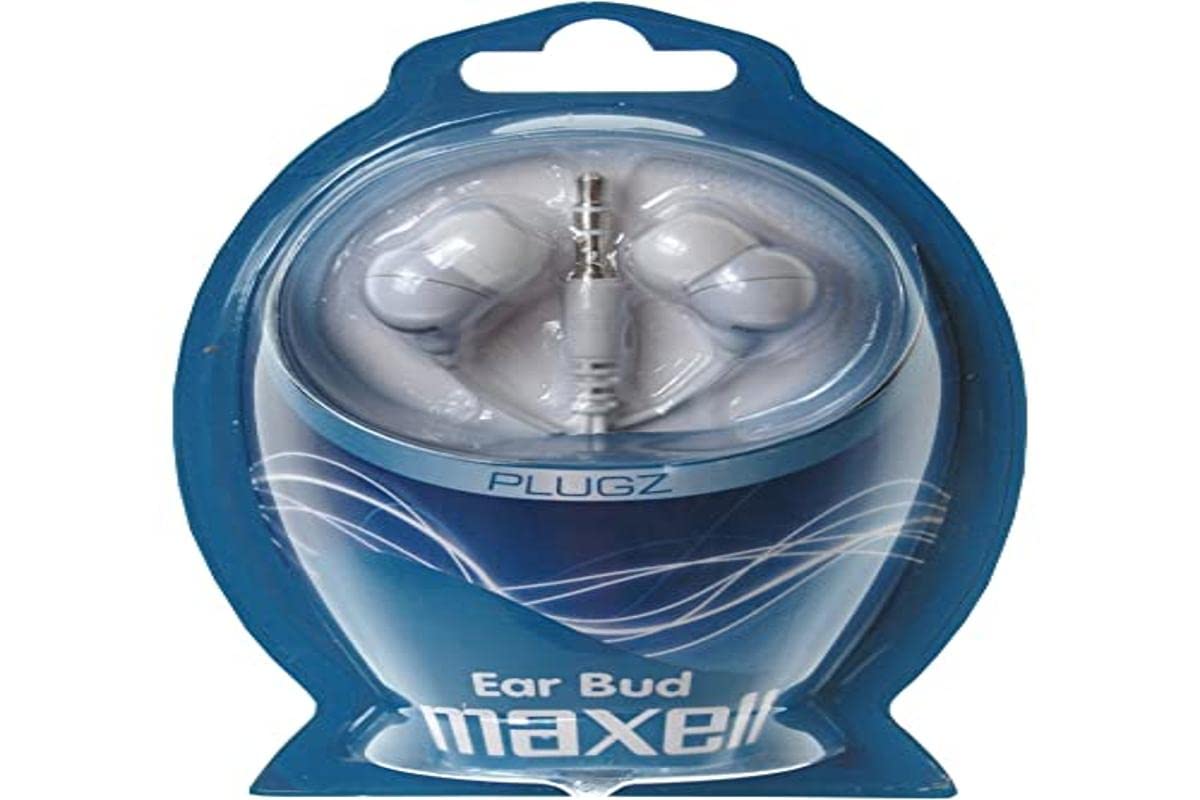 Maxell Plugz In-Ear Headphones 95 dB 3.5 mm Jack Plug White