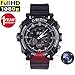 Watch Camera,Hidden Spy Watch Camera, Mini Camcorders Full HD 1080P IR Night Vision WristWatch DVR Voice Recording Watches 16G