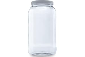 CLEARVIEW CONTAINERS CLEARVIEW 1 Gallon Plastic Jar - 1 Pack | Containers and Organization (128 Ounce Jar)