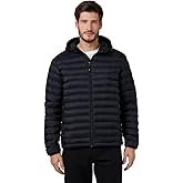 32 Degrees Heat Men’s Lightweight Packable Hooded Jacket – Water Resistant Travel Puffer