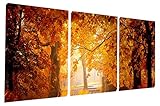 Gardenia Art - Gold Maples Forest Canvas Prints Wall Art Stretched and Framed Modern Decor Paintings Artwork for Living Room and Bedroom, 16x16 in, 3 pcs\set (Kitchen)