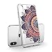 Heaofei Case for iPhone Xs MAX, Mandala Flower Clear Design Transparent TPU Bumper Protective Case Cover for iPhone Xs MAX