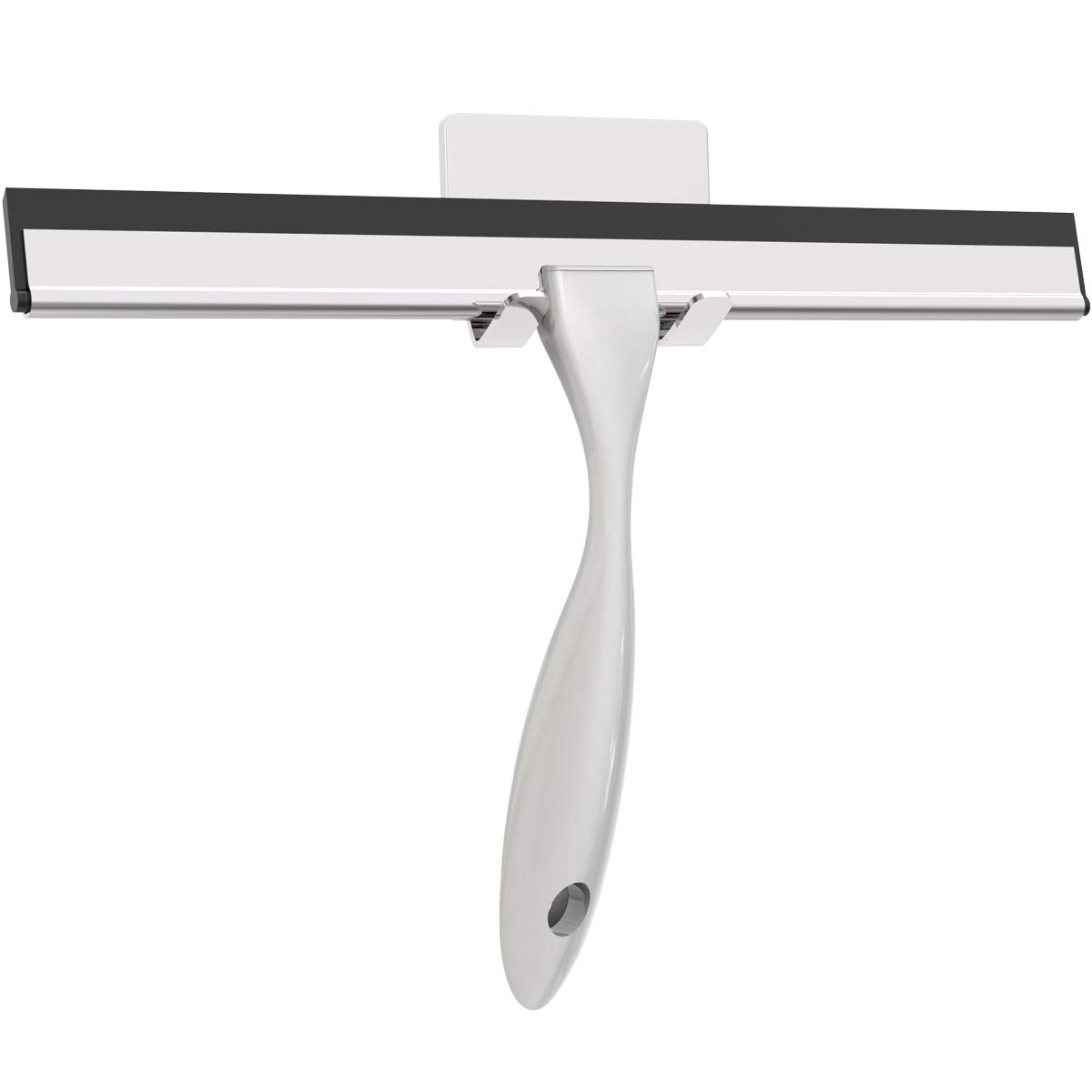 LPOLER Stainless Steel Shower Squeegee for Shower Doors, Bathroom, Window, Mirror and Car Glass - 14 Inches