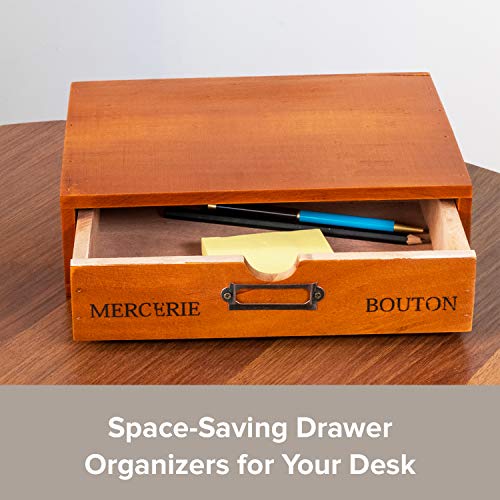 Wooden Single Drawer Unit Solid Wood Monitor Stand w/ Drawer for