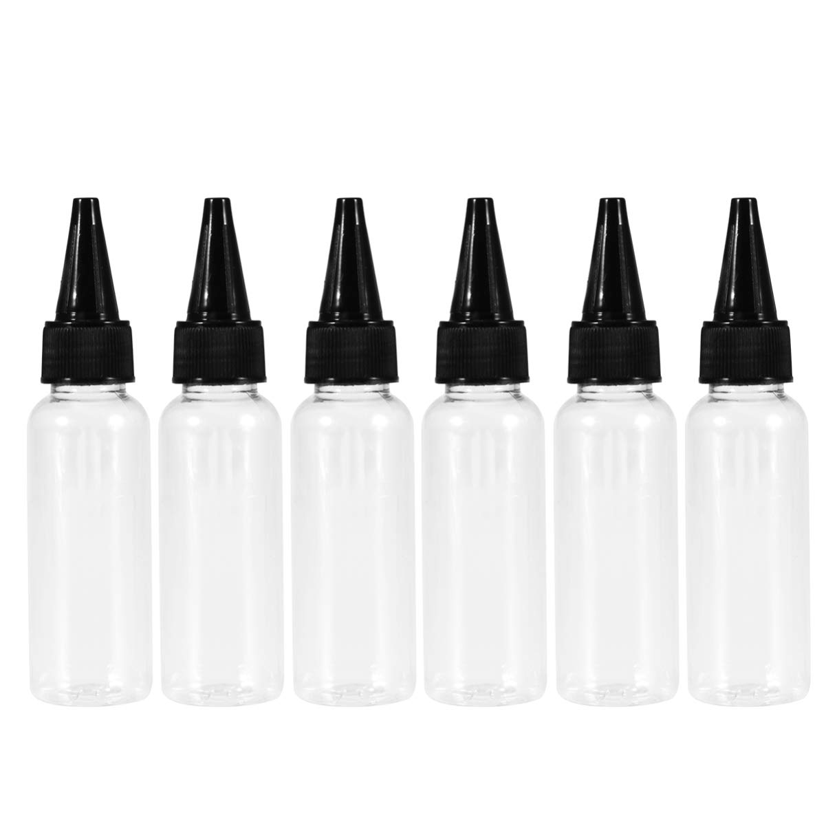 Beaupretty Hair Color Bottle Applicator,Refillable Twist Top Bottle Plastic Squeeze for Hair Oil, Salon, Cleaning,12pcs
