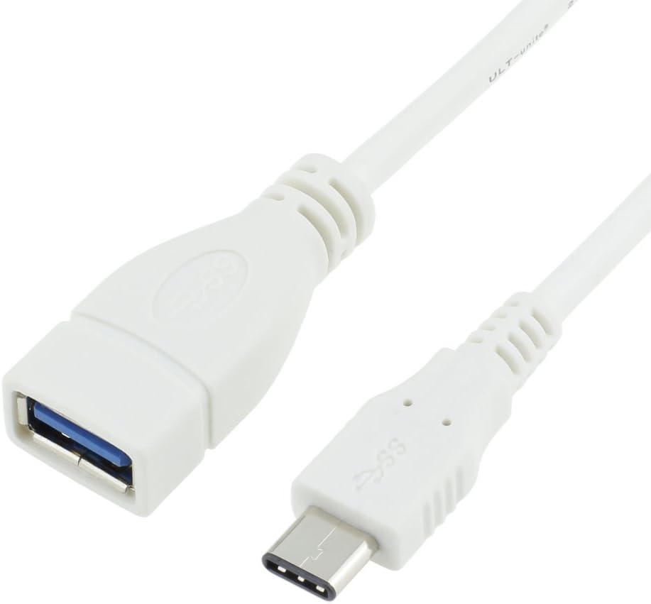 COOLIS Hi - Speed USB 3.0 Type C Extension Cable, 3.0 Type C to USB Type A Female Adapter Converter, White(1.0Meter/3.3Feet)