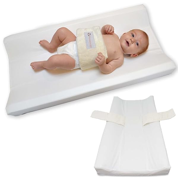 POOPOOSE BABY CHANGING PAD WITH SECURE STRAP 32″...