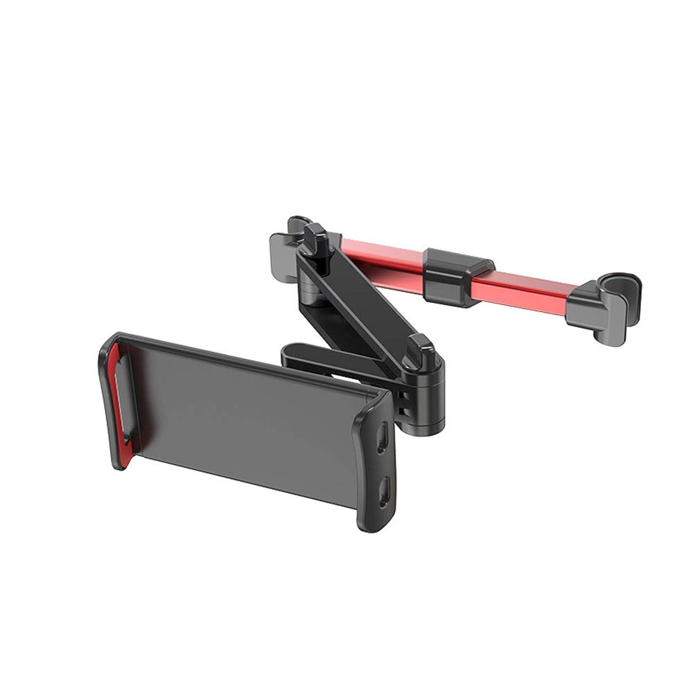 WOOSTAR Car Headrest Mount Backseat Stretchable Tablet Holder Compatible with Smart phones Tablets Switch 4.7"-8" Width 4.9"-5.9" Red
