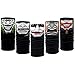 CSPRING 10PCS Riding Motorcycle Versatile Sports Half Face Mask Black Clown Bandana Seamless Universal Breathable Tube