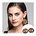 African Wooden Earrings for Women Big Statement Circle Beautiful Earrings