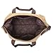 Sunshinejing Classic Weekender Overnight Duffel Bag Canvas Leather Carry on Travel Tote
