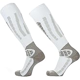 Pure Athlete Ski Socks Warm Merino Wool - Best Lightweight Thin Ski Snowboard Sock Women Men