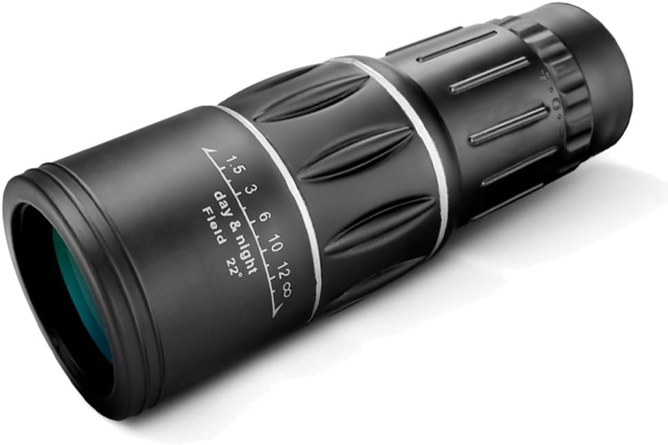 16X52 Dual Focus Monocular Telescope Scope Compact Optics Zoom Waterproof 66m/ 8000m for Birds-Watching/Wildlife/Hunting/Camping/Hiking/Tourism/Armoring/Concert/Sightseeing/Surveillance