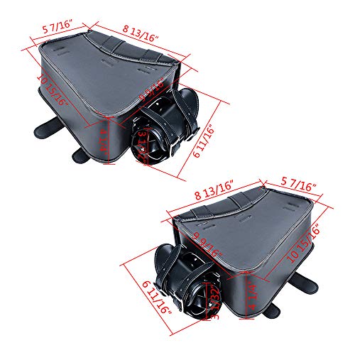 Left&Right Side Motorcycle Solo Saddle Bag and Pannier Storage Compatible with Harley Sportster XL883 XL1200