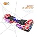 cho Spider Wheels Series Hoverboard UL2272 Certified Hover Board with 6.5 inch Wheels Electric Scooter Smart Self Balancing Wheels (Red)