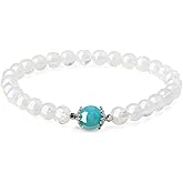 COAI Women's Birthstone Bracelet Moonstone Bracelet Crystal Bracelet for Women