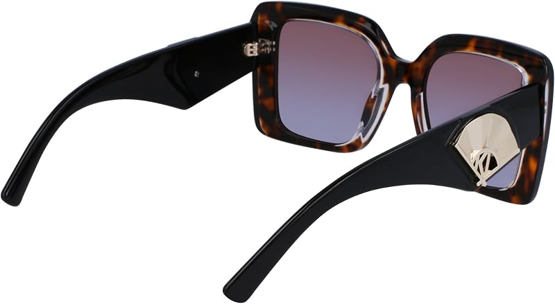 KL6126S 242 Dark Tortoise Sunglasses Woman Acetato, Modified Rectangle, 52