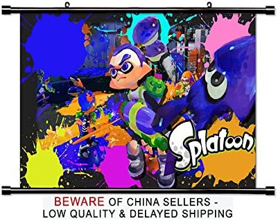 Splatoon Wii U Game Fabric Wall Scroll Poster (32x18) Inches
