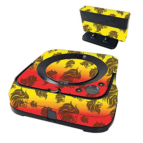 MightySkins Skin Compatible with iRobot Braava Jet m6 - Rasta Lion |, Durable,…